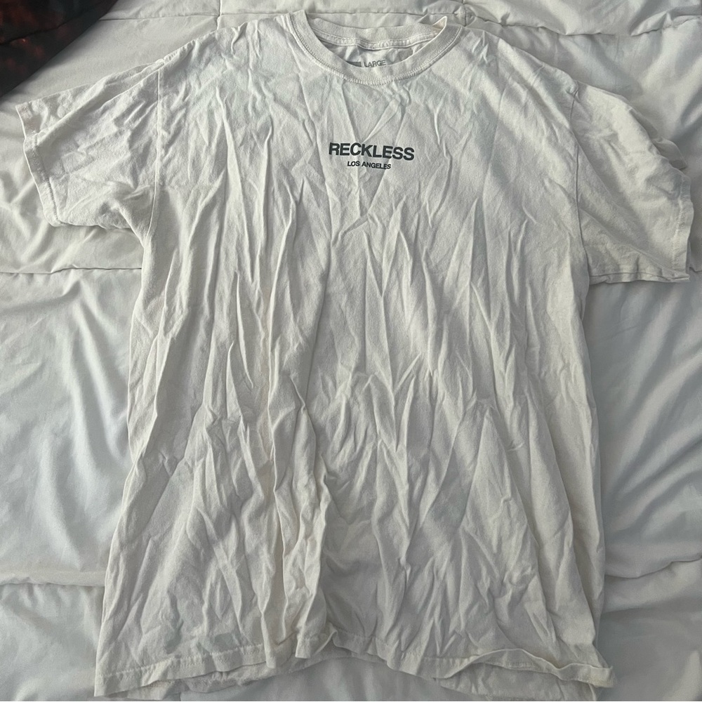 Reckless White Tee Like new